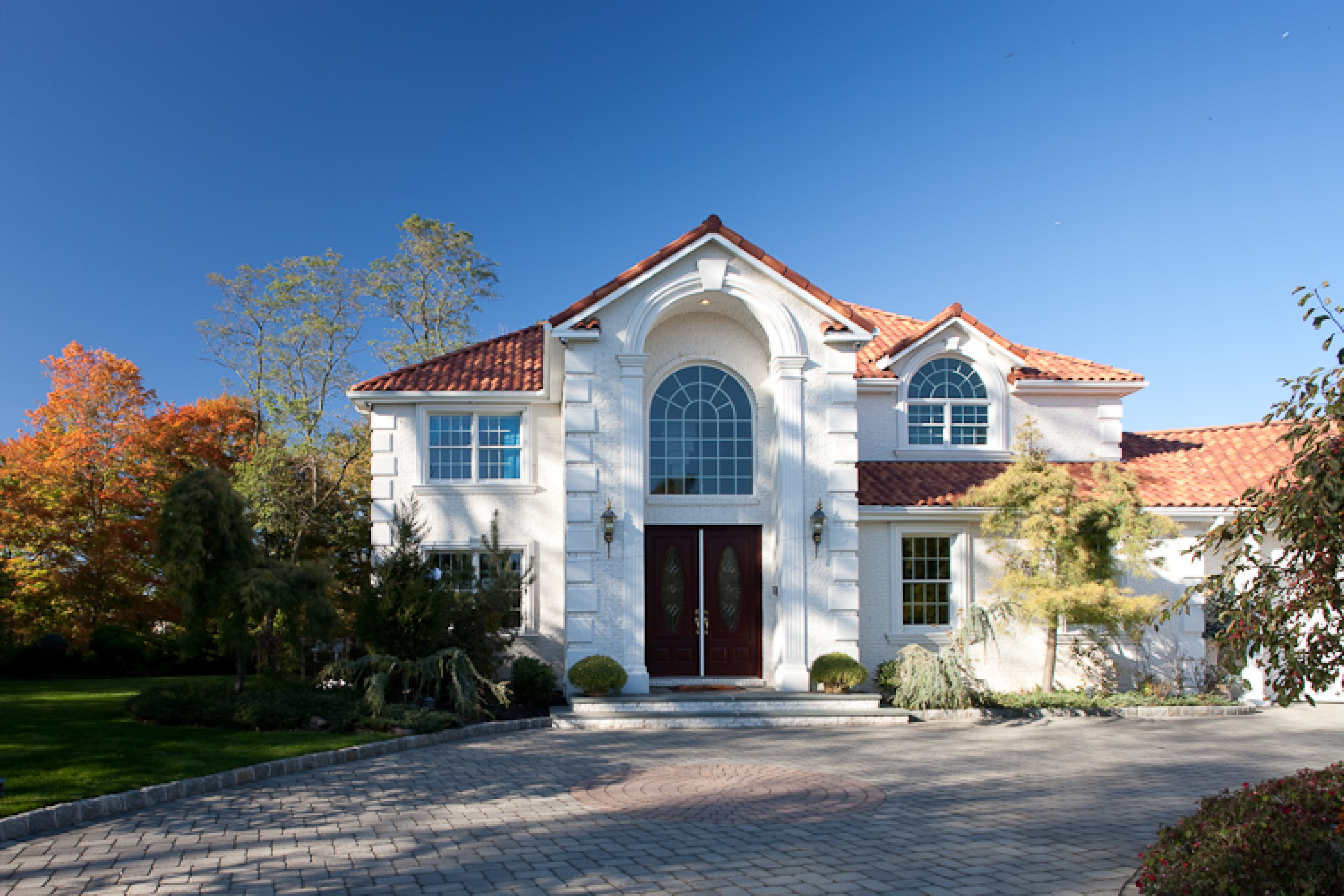 Stucco with Tile Roof